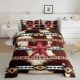 thumbnail image 2 of Castle Fairy Western Texas Star Twin Comforter Sets Female Men,Bohemian Aztec Bedding Set, 2 of 7