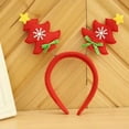 thumbnail image 3 of Matsuzay Diademas navideñas para niños, accesorios para el cabello antideformes, diadema decorativa antideslizante brillante para niñas, Kits de decoración para fiestas Rojo, 3 of 6