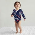 thumbnail image 4 of Xecao Red White Blue Fireworks 1 Print Baby unisex-baby Cotton Long-sleeve Bodysuits-18 Months, 4 of 6