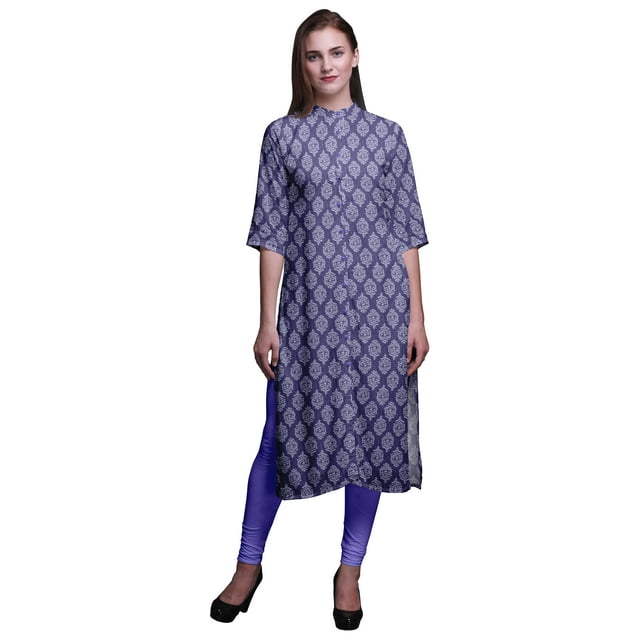 Bimba Kurti Droite Imprimée Kurtis pour Femmes Vêtements d'Été XXX-Large