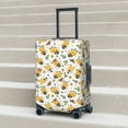 thumbnail image 6 of Fuzoiu Bee and Flowers Print Suitcase Cover,Washable Luggage Covers for Suitcase,Elastic Luggage Protector Cover,Scratch Resistant Travel Suitcase Covers-X-Large, 6 of 7