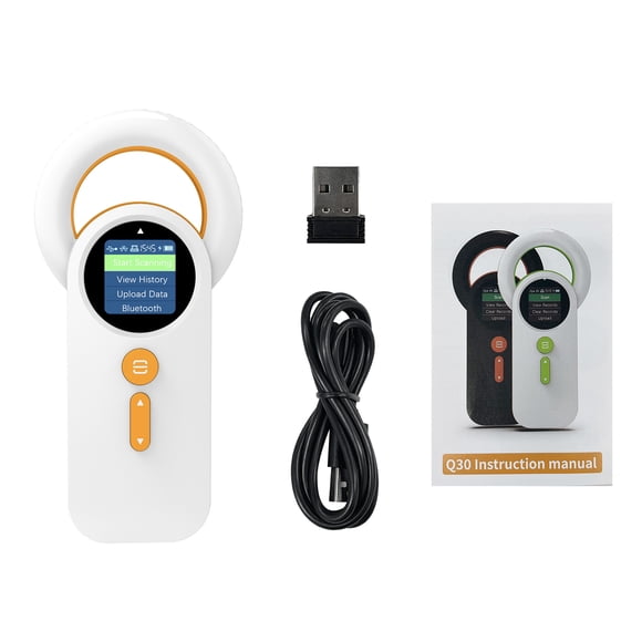 Q30 RFID Animal Microchip Scanner, 134.2kHz/125kHz FDX-B/EMID Reader with 1.44" TFT Display, 240 Data Storage, BT+2.4G+USB Connectivity, 800mAh Battery for Pets, Small Animal Management & Lost Pet