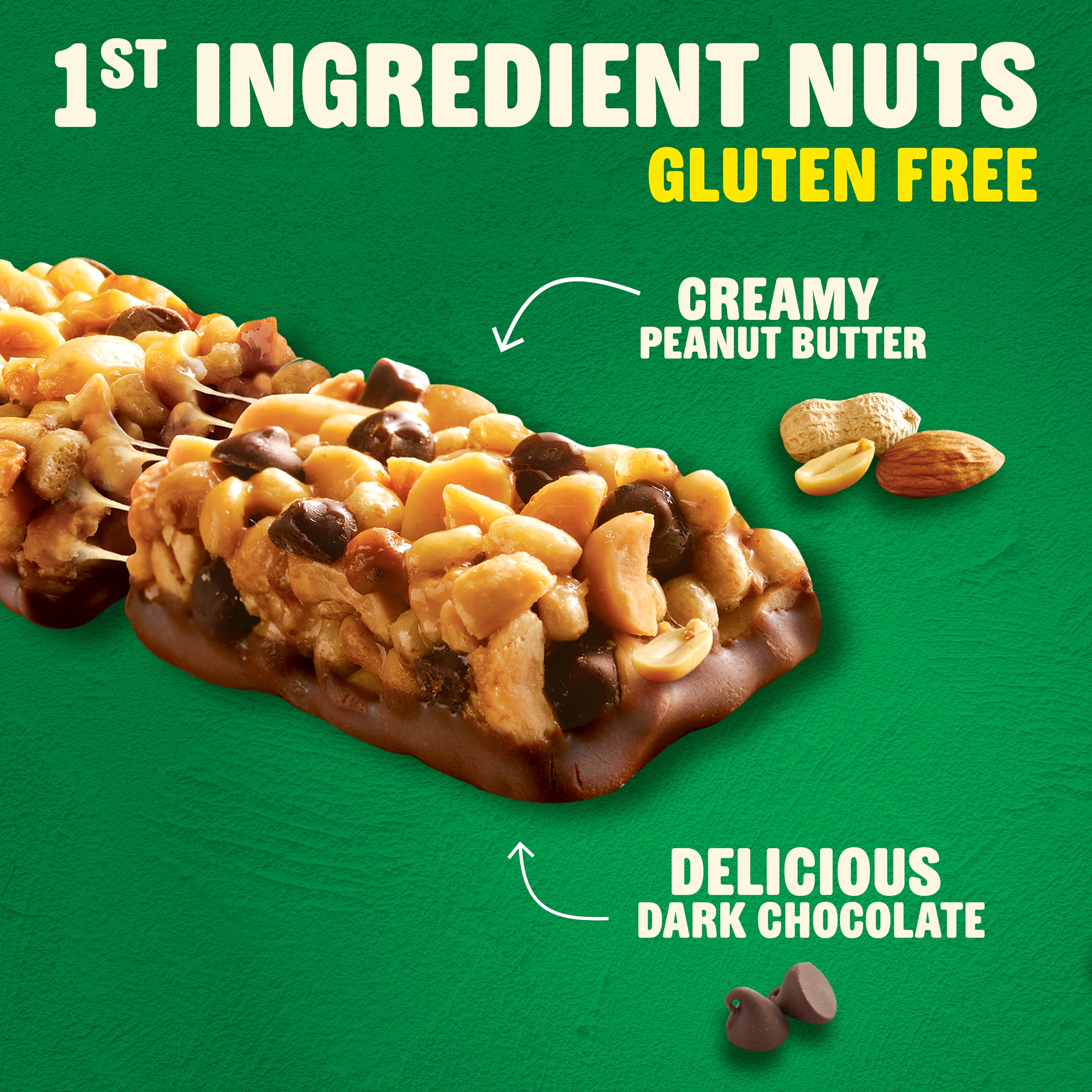 Nature Valley Protein Chewy Snack Bars, Peanut Butter Dark Chocolate, 15 Bars, 21.3 oz