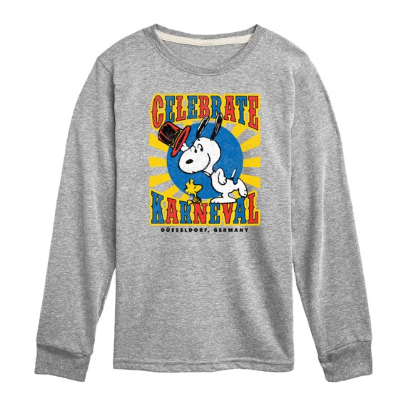 Peanuts - Snoopy Celebrate Karneval - Toddler & Youth Long Sleeve Graphic T-Shirt
