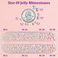 thumbnail image 5 of 25000Pcs Resin Rhinestones for Crafting, Mine Gold 2-6mm Mixed Sizes Non Hotfix Flatback Gems with 1Pcs Glue, Bedazzling Crystal for DIY Craft Clothing Mugs Tumblers Shoes Fabric Decor Nail Art, 5 of 8