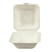 Galli Green Hinged Lid Container, 6 inch Square -- 200 per case.