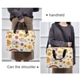 thumbnail image 6 of FORMRS 16" Laptop Bag Carrying Sleeve Case with Handle Travel Shoulder Briefcase, Beige Retro Rainbow, 6 of 8