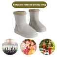 thumbnail image 3 of BERANMEY Suede Faux Fur Mid-Calf Boots For Womens Classic Winter Boots Rubber Sole Women's Boots, 3 of 6