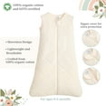 thumbnail image 3 of Evolur RainBoho Collection 3pc Crib Set (Fitted Sheet, Snuggle Sack, Crib Skirt) in Light Peach & Rainbow Print, 3 of 5