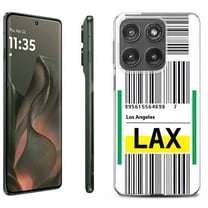 For Motorola Moto Edge 5G 2025 Protective Shockproof Phone Case, by OneToughShield - Airport Tag / Los Angeles