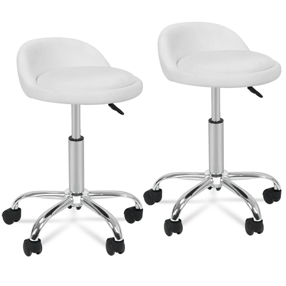 ZENSTYLE Adjustable Hydraulic Rolling Swivel Salon Stool Chair Tattoo Massage Facial Spa Stool 