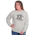 thumbnail image 5 of Burnt Oven Funny Cooking Baking Women Crewneck Sweatshirt Brisco Brands S, 5 of 6