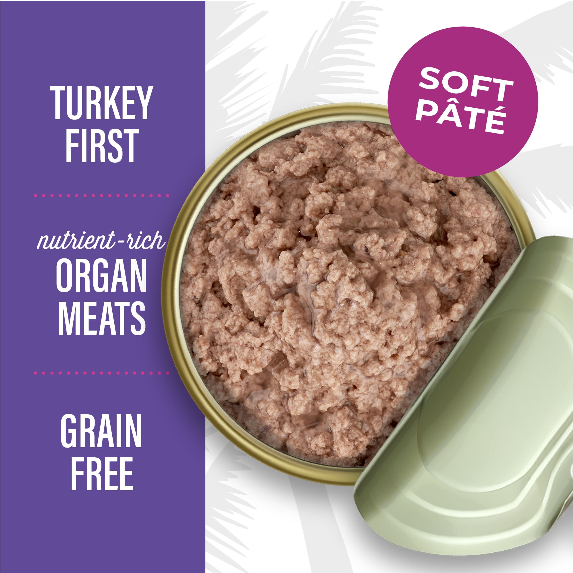(12 pack) Tiki Cat After Dark Pate Wet Cat Food, Turkey & Turkey Liver, 3 oz. Can