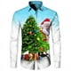 thumbnail image 4 of Camisa clásica con estampado de elementos de nieve navideña para hombre, camisa de manga larga, camisa casual de moda, camisa transpirable y cómoda para hombre, 4 of 5