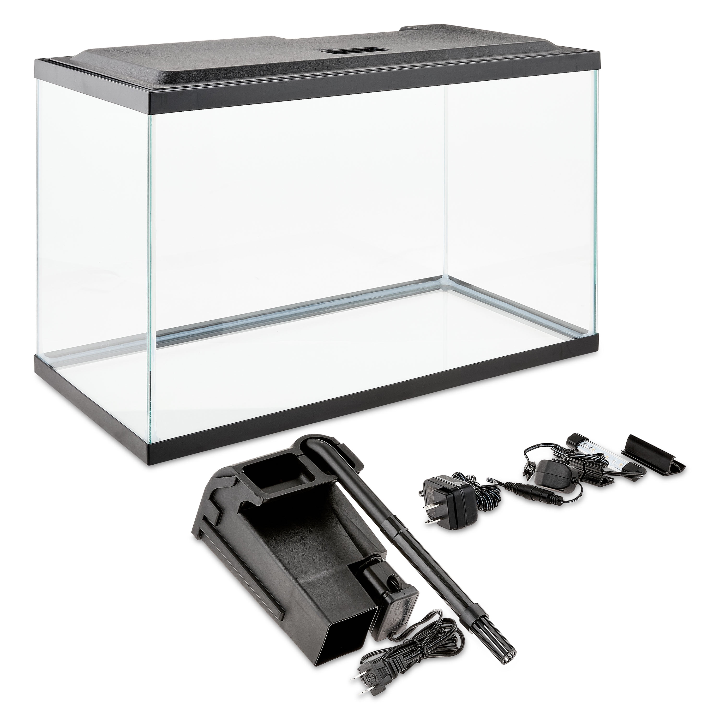 Vibrant Life 10 Gallon Aquarium Starter Kit with Blue & White LED Lights