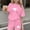 Pink, variant on 3-14Y Big Kids Girls Fashion Printed Crew Neck Short Sleeve T-Shirt & Shorts Set, Sports Outfit Purple 7-8 Years