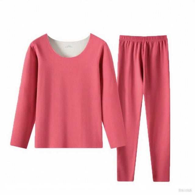 Long Underwear Women Thermal Thick Top Pants Set Inner Wear