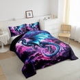thumbnail image 3 of Castle Fairy Child Gothic Magic Dragon Twin Comforter Sets,Abstract Wildlife Bedding Set, 3 of 8