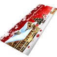 thumbnail image 1 of Fiudx Liquidación De Ofertas Flash Feliz Navidad, Felpudos De Bienvenida, Decoración Interior De Alfombras Para El Hogar, 40X120Cm, 1 of 2