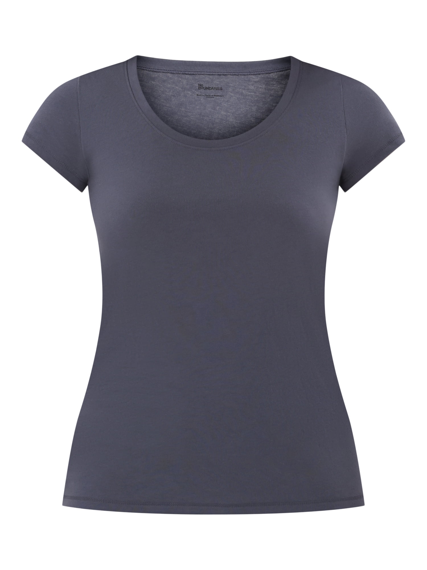 No Boundaries Short Sleeve Scoop Neck Tee, Women's XXS-XXXL