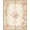 Pink Sage Cream, Pattern 7, variant on Design&I 8'x10' Washable Area Rug Vintage Botanical Floral Scroll With Distressed Leaf Accents for King Size Bedroom, Under Bed, Sleek Flatweave Pet Friendly