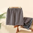 thumbnail image 6 of PNTUTB Summer Men's Casual Loose Comfortable Fashion Print Elastic Drawstring Beach Shorts with Pockets, 6 of 6