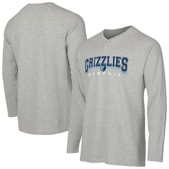Men's Concepts Sport  Gray Memphis Grizzlies Hawthorn Thermal Knit Long Sleeve Henley T-Shirt