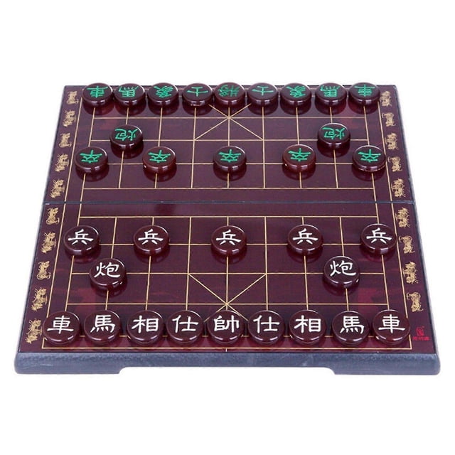 Juego de mesa magnético portátil de ajedrez chino (Xiangqi) Juego de estrategia educativo clásico tradicional Xiangqi