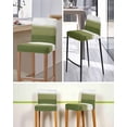 thumbnail image 5 of Sage Green Ombre Bar Stool Covers Set of 6, Modern Abstract Art Texture Stretch Washable Bar Chair Covers with Backs, Removable Pub Counter Height Chair Cover for Kitchen Dining Room Cafe, 5 of 7