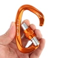 thumbnail image 4 of Carabina XINDA con Seguro de Rosca para Escalada en Roca, 5 piezas, Naranja, 4 of 7