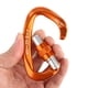 thumbnail image 4 of Carabina XINDA con Seguro de Rosca para Escalada en Roca, 5 piezas, Naranja, 4 of 7