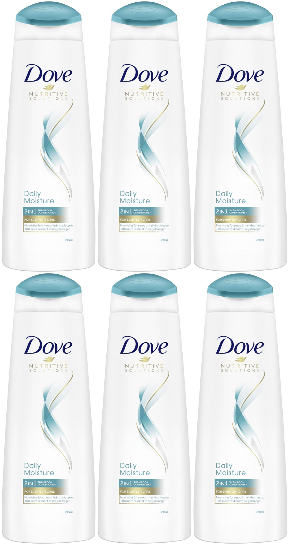 Dove Daily Moisture 2in1 Shampoo and Conditioner, 400 Ml / 13.5 Ounce