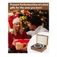 thumbnail image 2 of Reproductor de CD con Maleta Vintage y Altavoces HI-FI con Bluetooth 5.3, Mando A Distancia, Regalo para Amantes de la Música, Color Marrón, 2 of 5