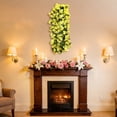 thumbnail image 4 of Hanging Flowers Artificial Violet Flower Wall Wisteria Basket Hanging Garland Flowers Fake Silk Orchid, 4 of 6