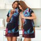 thumbnail image 4 of Balery Lively Cute Turtle Camisón de manga corta con cuello redondo para mujer, cómodo y elegante., 4 of 6
