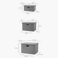 thumbnail image 5 of LingStar Folding Square Storage Utility Box Fabric Cube Drawer Organizer Cloth Basket Bag, 5 of 9