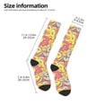 thumbnail image 5 of Fotbe Donut and Blue print Women's Men's Novelty Crew Socks Cotton Socks Knee High Socks for Walking,Running,Nurses,Pregnancy, 5 of 9