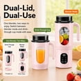 thumbnail image 5 of STARBIAO Portable Blender 19.6 oz Personal Juicer Cup, USB-C Rechargeable Mini Blender for Shakes & Smoothies, 12-Blade Stainless Steel, 4 Modes, Digital Display, Self-Cleaning, Pink, 5 of 13