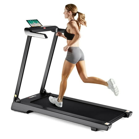 Gymax Folding Electric Treadmill 2.25Hp LED Display APP Free Installation (Best App For Treadmill Running)