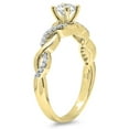 thumbnail image 2 of Dazzlingrock Collection 0.50 Carat (ctw) 14K White Diamond Ladies Split Shank Engagement Ring 1/2 CT, Yellow Gold, Size 7.5, 2 of 4