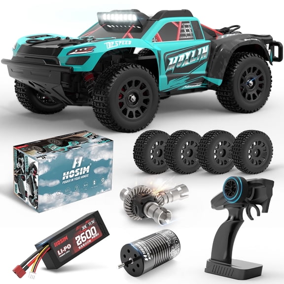 RC Car 1/14 Brushless MOXLIN M13 Fast 50 MPH For Adults 4X4 All Terrain Off Road Hobby Electric Monster Truck With 3S Battery