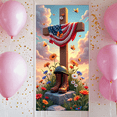 thumbnail image 6 of Decorative Design Memorial Day Banner Patriotic Theme Remembrance Decoration Cross Military Boots for Outdoor Event Memorial Service Patriotic Celebration, 6 of 7