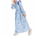 thumbnail image 5 of YunPes Girls Floral Dress Long Sleeve Waist Middle and Large Children Cute Comfortable Long Dress Casual Dress Dresses for Toddler Girls, 5 of 9