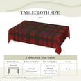 thumbnail image 6 of Rectangle Table Cloth, Scottish Clan MacDougall Red Green Tartan Plaid Resistant Washable Tablecloth Decorative Table Cover for Dining, Indoor and Outdoor, 6 of 6