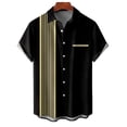 thumbnail image 5 of XDZJLR Men Shirts Casual Printed Short Sleeve Button Down Beach Fashion Casual Tops, 5 of 5