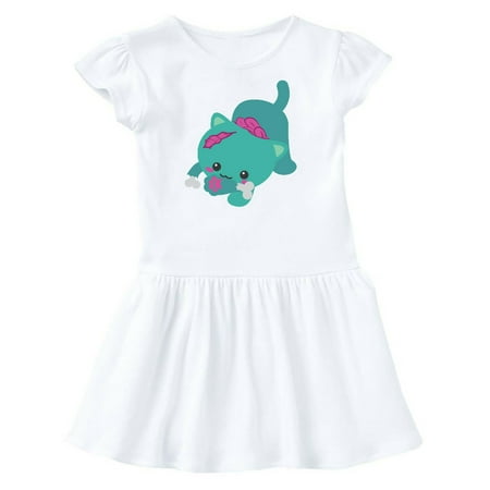 

Inktastic Zombie Cat 3 Gift Toddler Girl Dress