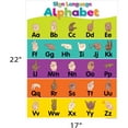 thumbnail image 3 of Teacher Created Resources Colorful Sign Language Alphabet Chart, 17" x 22", Pack of 6, 3 of 4