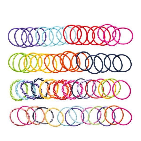 Goody Ouchless Styling Essentials Élastiques pour cheveux, enfants assortis - 60 Ct Goody Kids Elastics