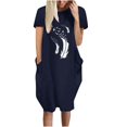 thumbnail image 1 of WILLBEST Vestidos Cortos Para Mujer Vestido Informal Con Estampado Floral Para Mujer, Cómodo Y Elegante Para Uso Diario De Verano, 1 of 3