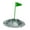 Green Flag, variant on Lipstore Golf Practice Cup Putter Training Aid Flag Holder Golf Accessories Golf Supplies White Flag